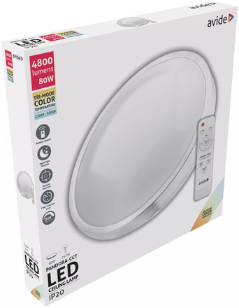 Stropní svítidlo Avide (9570065) stropní LED PANDORA 76cm, dálkové ovládání, 4800lm