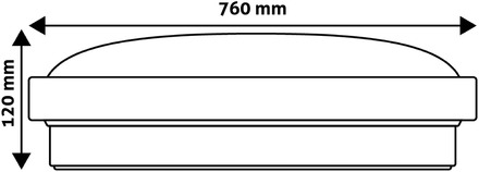 Stropní svítidlo Avide (9570065) stropní LED PANDORA 76cm, dálkové ovládání, 4800lm (2)