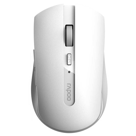 Počítačová myš Rapoo 7200M / optická/ 4 tlačítka/ 1600DPI - bílá