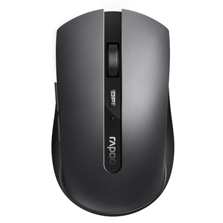 Počítačová myš Rapoo 7200M / optická/ 4 tlačítka/ 1600DPI - šedá