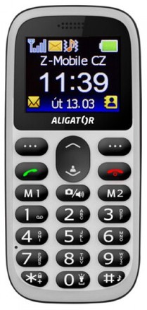 Mobilní telefon pro seniory Aligator A510 Senior White (1)