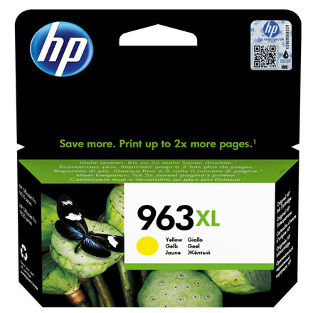 Inkoustová náplň HP 963XL, 1600 stran originální - žlutá