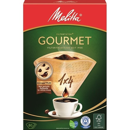 Filtr do kávovaru Melitta Gourmet 1x4 80 ks
