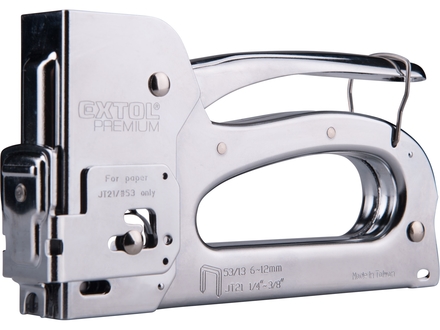 Pistole sponkovací Extol Premium (8851105) 3funkční, 6-12mm, včetně 100ks spon