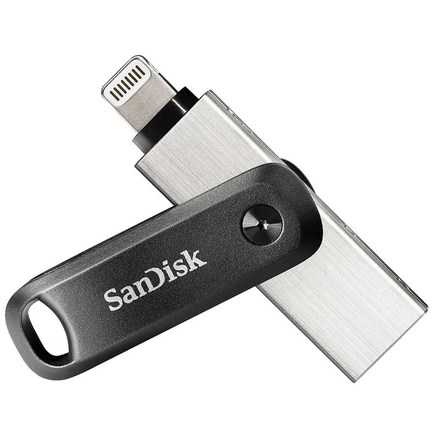 USB Flash disk Sandisk iXpand Drive Go 256GB, USB 3.0/ Lightning - černý/ stříbrný