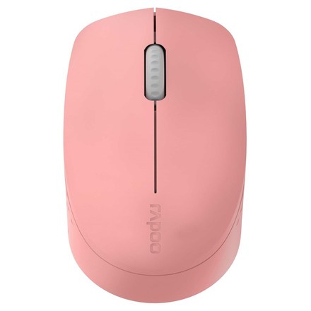 Počítačová myš Rapoo M100 / optická/ 3 tlačítka/ 1300DPI - růžová