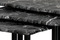 Konferenční stolky Autronic Přístavné a odkládací stolky, set 3 ks, deska černý mramor, kovové nohy, černý m (20658-04 BK) (3)