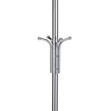 Věšák Autronic Stojanový kovový věšák, chromovaný, výška 180 cm (80001-06B CR) (2)