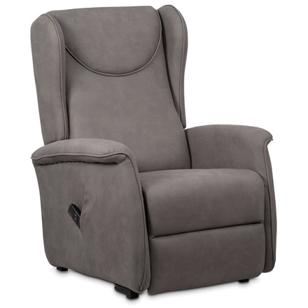 Televizní křeslo Autronic TV křeslo ušák + elektrické polohování, 2 motory 230 V  29 V, potah béžovostř (TV-1192 SIL2) (13)