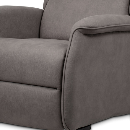 Televizní křeslo Autronic TV křeslo ušák + elektrické polohování, 2 motory 230 V  29 V, potah béžovostř (TV-1192 SIL2) (15)