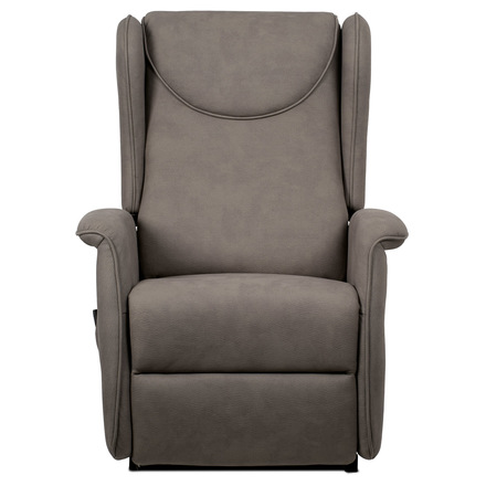 Televizní křeslo Autronic TV křeslo ušák + elektrické polohování, 2 motory 230 V  29 V, potah béžovostř (TV-1192 SIL2) (1)