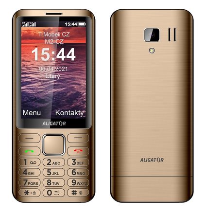 Mobilní telefon Aligator D950 Gold