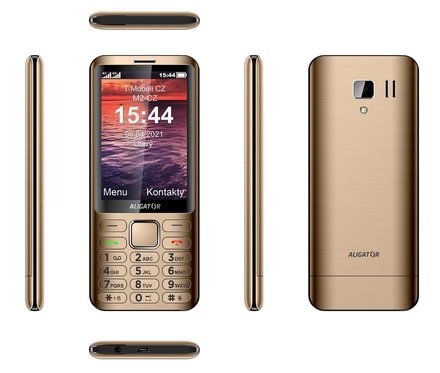 Mobilní telefon Aligator D950 Gold (1)