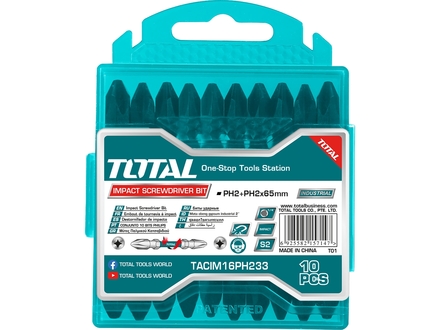 Hroty Total TACIM16PH233 Hroty oboustranné, sada, PH2+PH2 65mm (2)