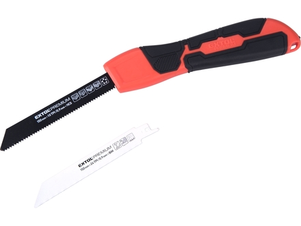 Pila na dřevo a kov Extol Premium (8806990) víceúčelová, se 2ks plátků 150mm