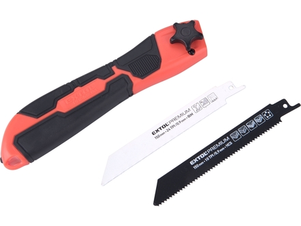 Pila na dřevo a kov Extol Premium (8806990) víceúčelová, se 2ks plátků 150mm (2)