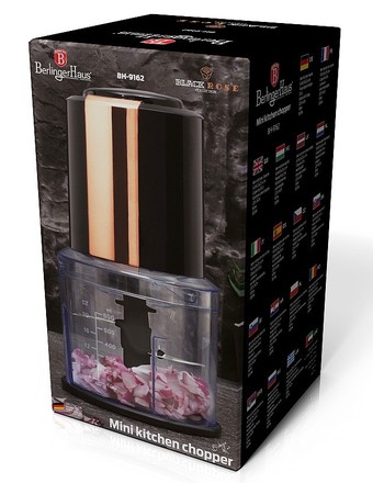 Elektrický sekáček Berlingerhaus BH-9162 Sekáček elektrický na ovoce a zeleninu Black Rose Collection (4)