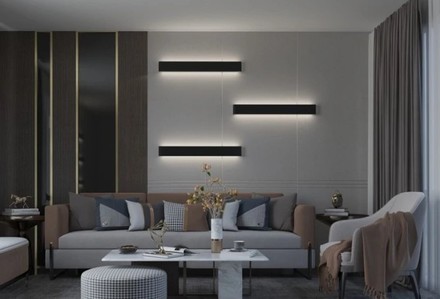 Nástěnné svítidlo Immax (07137B) NEO LÍNEA Smart nástěnné svítidlo 76cm 40W černé Zigbee 3.0 (1)