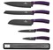 Sada nožů Berlingerhaus BH-2681 s magnetickým držákem 6 ks Purple Metallic Line (1)