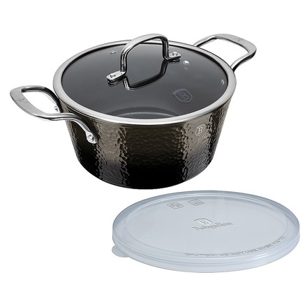 Pánev s titanovým povrchem Berlingerhaus BH-6653 24 cm Shine Basalt Collection