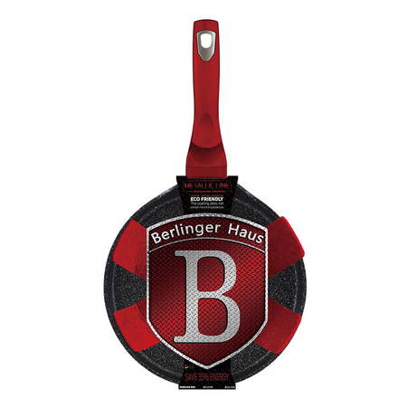 Pánev na palačinky s mramorovým povrchem Berlingerhaus BH-6179 Pánev na palačinky s mramorovým povrchem 28 cm Burgundy Metallic Line (5)