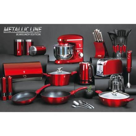 Pánev na palačinky s mramorovým povrchem Berlingerhaus BH-6179 Pánev na palačinky s mramorovým povrchem 28 cm Burgundy Metallic Line (6)