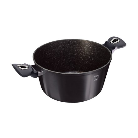 Kastrol s poklicí s mramorovým povrchem Berlingerhaus BH-6892 20 cm Carbon PRO Line (1)