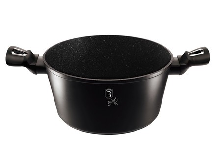 Kastrol s poklicí s mramorovým povrchem Berlingerhaus BH-1851 20 cm Black Silver Collection (1)