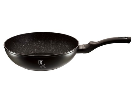 Pánev WOK s mramorovým povrchem Berlingerhaus BH-1848 28 cm Black Silver Collection