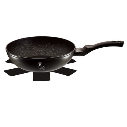 Pánev WOK s mramorovým povrchem Berlingerhaus BH-1848 28 cm Black Silver Collection (3)