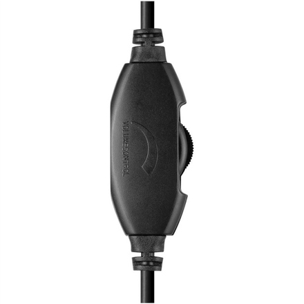 Sluchátka s mikrofonem Sandberg MiniJack Mono Saver - černý/ stříbrný