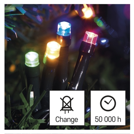 Vánoční osvětlení Emos D4AM05 LED vánoční řetěz, 24 m, venkovní i vnitřní, multicolor, časovač (2)