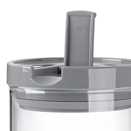 Dóza na potraviny skleněná Kela KL-12108 ARIK sklo, šedá H 15cm / Ř 10,5cm / 900 (2)