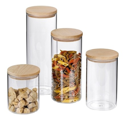 Dóza na potraviny skleněná Kela KL-11957 AMELIE sklo 1.5l (1)