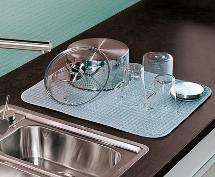 Odkapávací podložka Kela KL-11708 na nádobí RAPIDA 50 x 39 cm tmavě zelená (2)