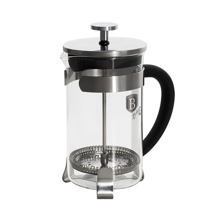 Konvička na čaj a kávu Berlingerhaus BH-1786 French Press 350 ml černá