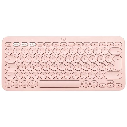 Počítačová klávesnice Logitech Bluetooth Keyboard K380, US - růžová