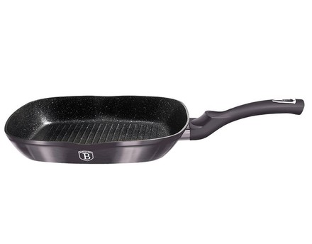 Pánev grilovací s mramorovým povrchem Berlingerhaus BH-6909 a poklicí 28 cm Carbon PRO Line (6)