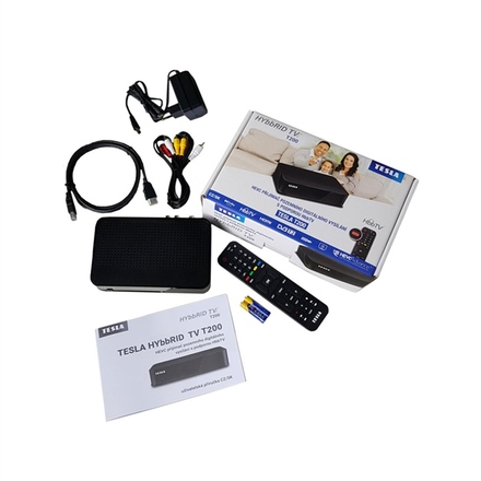 DVB-T2 přijímač Tesla HYbbRID TV T200 + Zircon WA 150, USB WIFI adaptér s anténou (6)