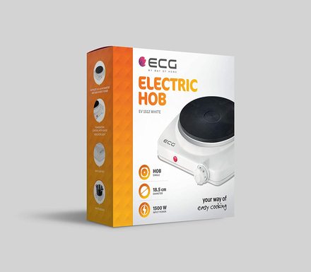 Elektrický jednoplotýnkový vařič ECG EV 1512 White (4)