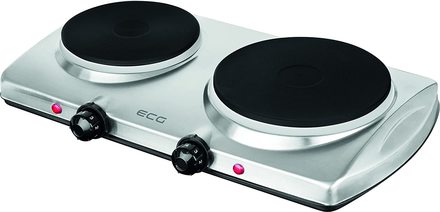 Elektrický dvouplotýnkový vařič ECG EV 2512 Stainless