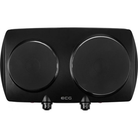 Elektrický dvouplotýnkový vařič ECG EV 2512 Black (2)