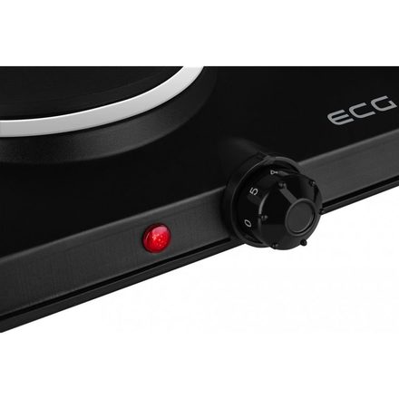 Elektrický dvouplotýnkový vařič ECG EV 2512 Black (3)