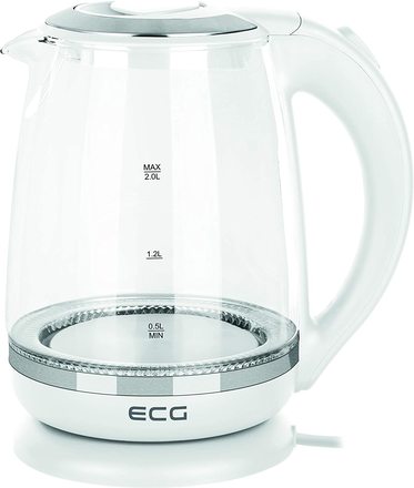 Rychlovarná konvice ECG RK 2020 White Glass (1)