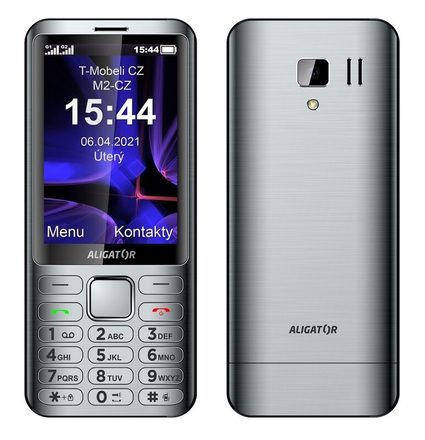 Mobilní telefon Aligator D950 Silver