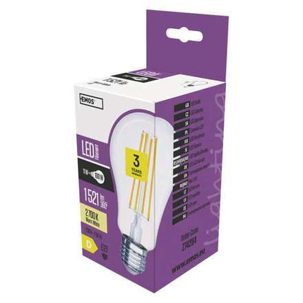 LED žárovka Emos Z74284 LED FLM A60 11W (100W) 1521lm E27 (2)