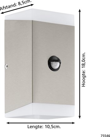 Venkovní nástěnné svítidlo Eglo 75546 venkovní svítidlo 2xGU10 (1)