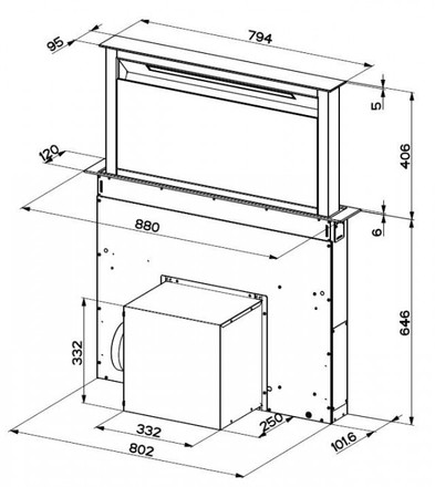 Vestavný odsavač par Faber FABULA PLUS EV8 BK A90  (7)