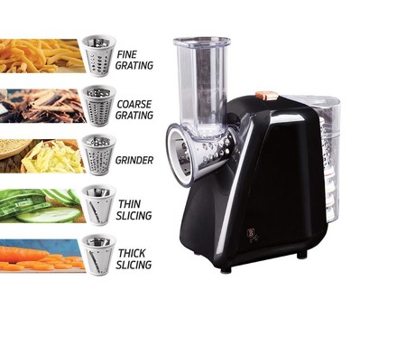 Elektrické struhadlo Berlingerhaus BH-9348 Elektrické struhadlo na zeleninu a ovoce Black Silver Collection (1)