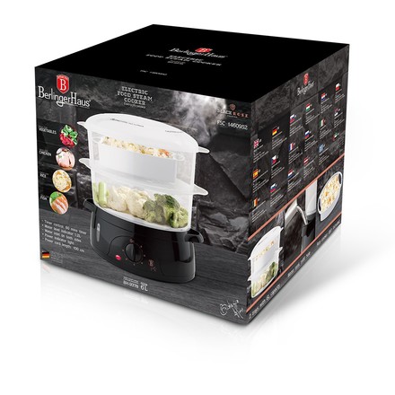 Parní hrnec Berlingerhaus BH-9378 Parní hrnec elektrický dvoupatrový Black Rose Collection (1)